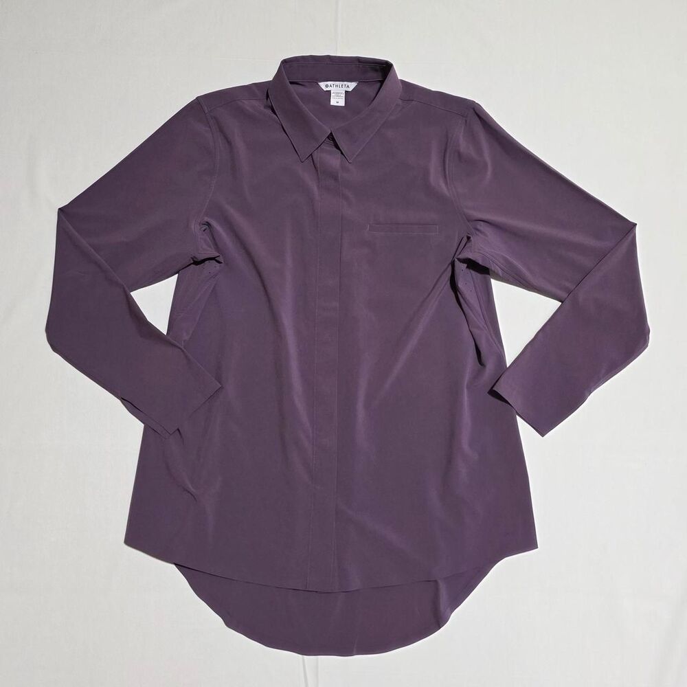 Athleta Urbanite button-up shirt women's size medium
